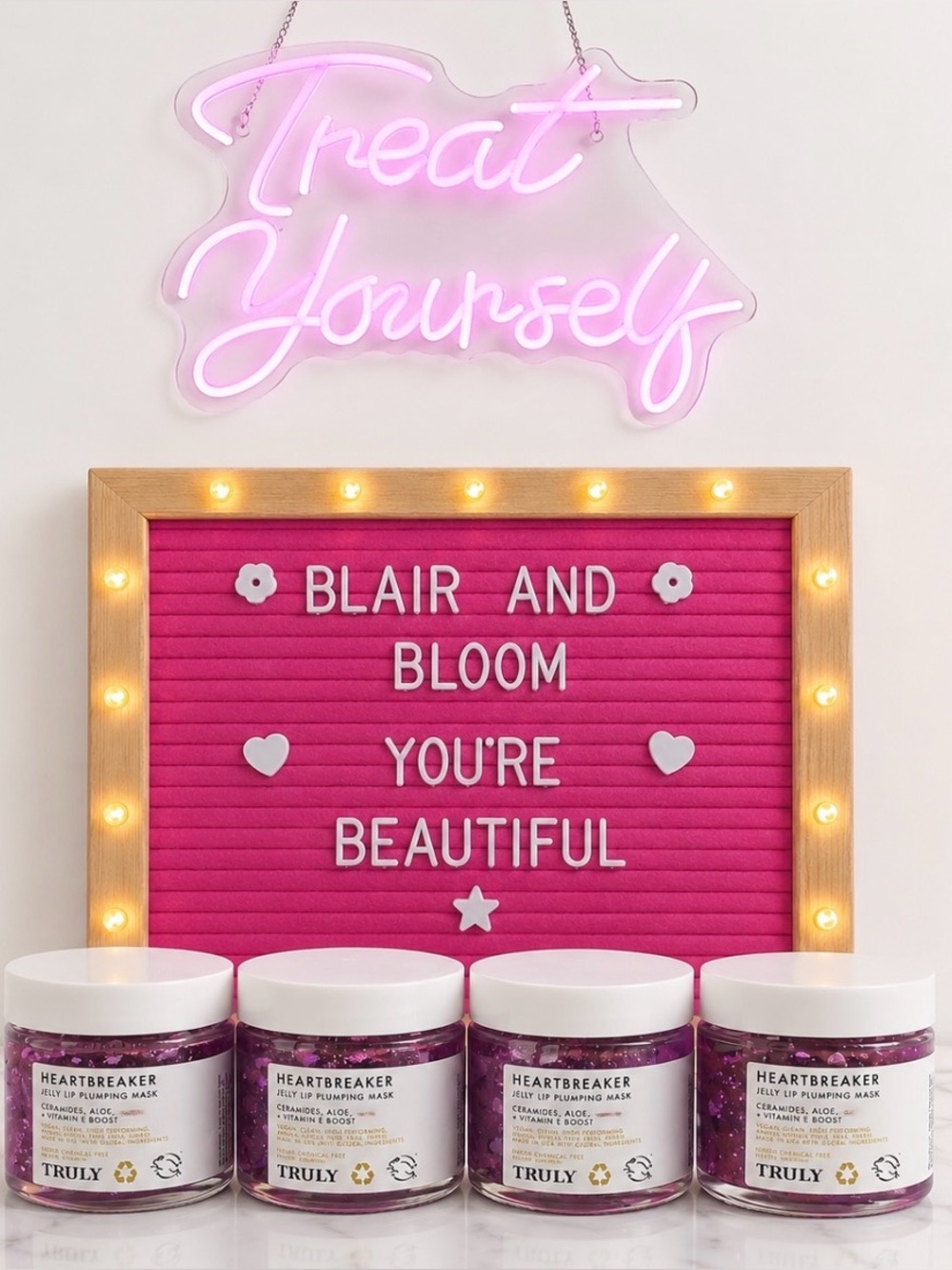 Truly Beauty Heart Breaker Jelly Lip Plumping Mask x4!